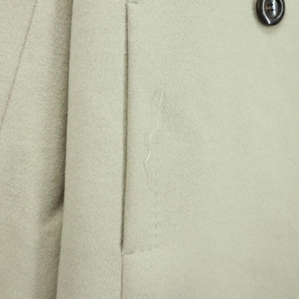23ku Long Sleeve Wool Coat 40 Beige Women Used