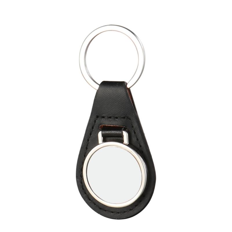 Sublimation Blank Round Keychain with for Key Ring Heat Transfer Keychain for Christmas Valentine Graduation Day Present