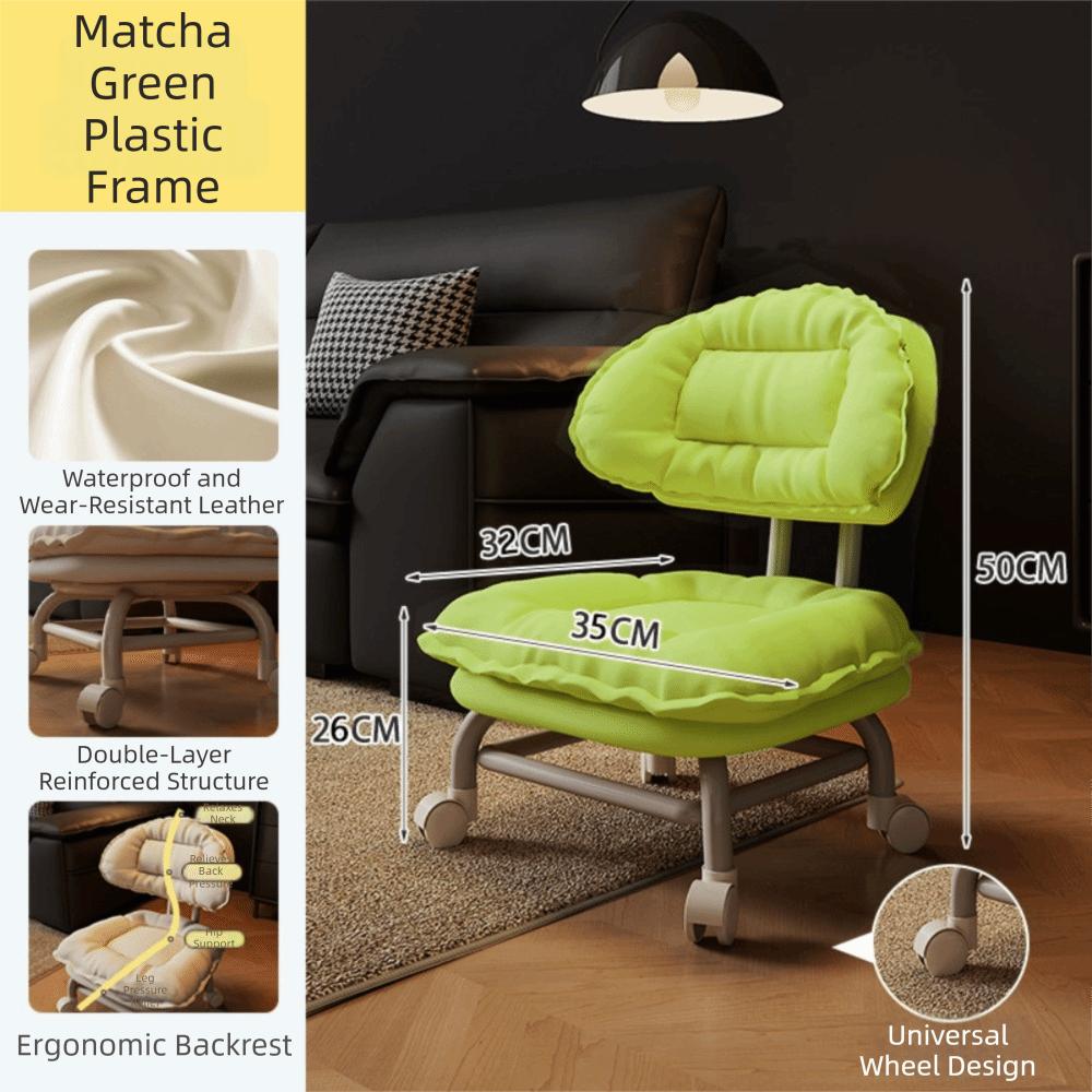 With Backrest Round Swivel Stool Universal Pulley Rolling Stool backrest stool Household Use