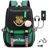 Large Capacity Schoolbag with Shoulder Strap; Student Three-piece Pencil Case Set