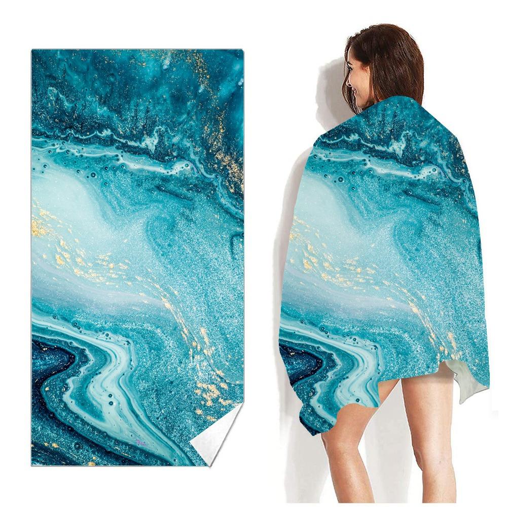 Tropisches Aloha Sommer Strandtuch Polyester Schnelltrocknend Sandfrei Schwimmbad Badehandtuch Für Damen Mädchen Pool Surfen Reise Urlaub