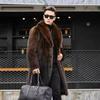 Nuovo cappotto lungo in pelliccia sintetica per uomo autunno inverno Nuovo cardigan in pelliccia di volpe imitazione da uomo di alta qualità