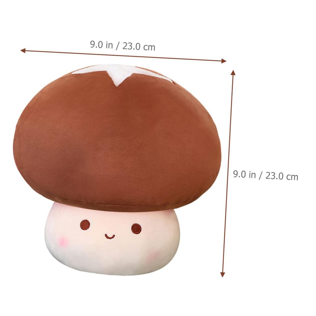 UPKOCH Mushroom Plush Pillow, 23cm, Mushroom Cushion, Body Pillow for Bedroom, Living Room, Home, Office, Decor