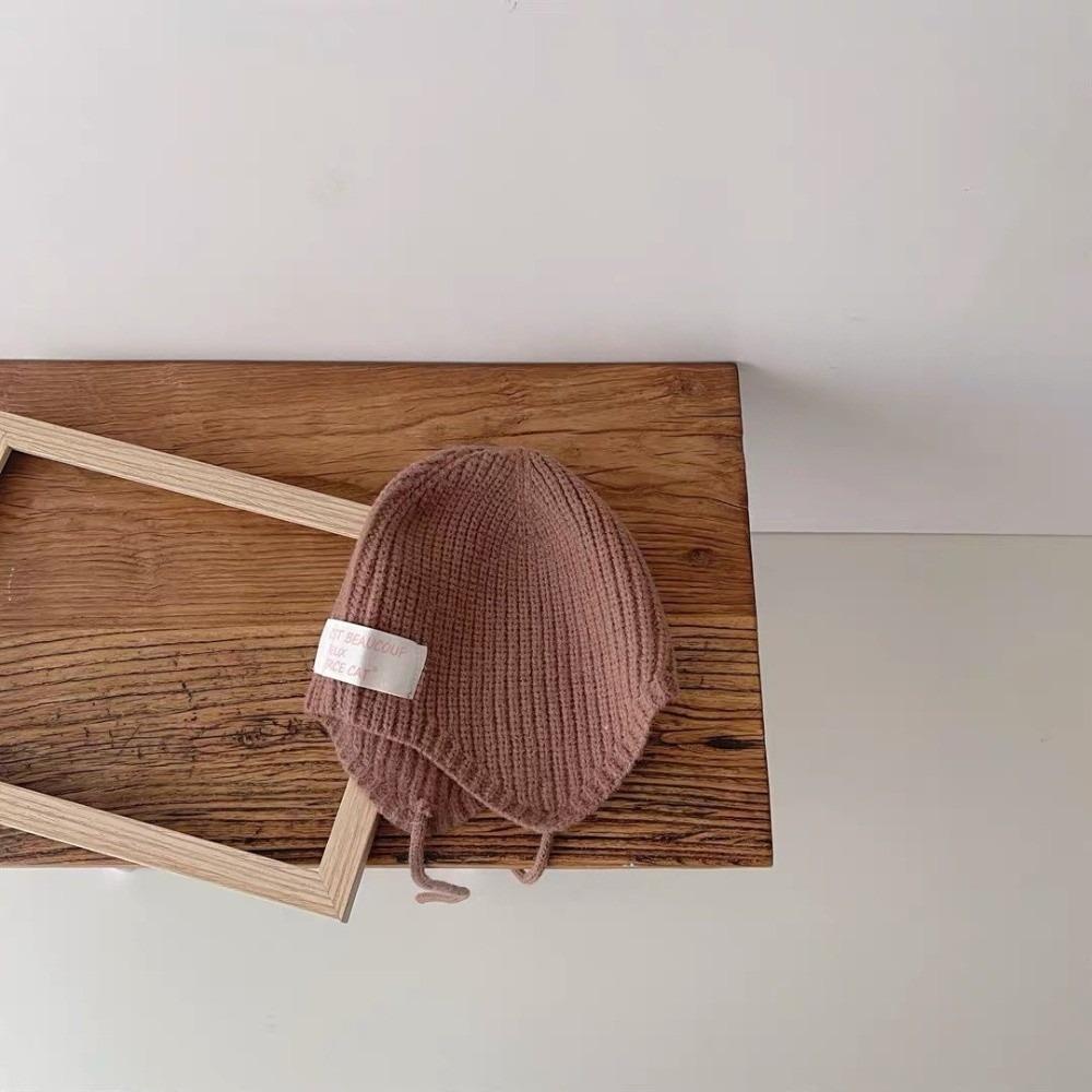 

Warm Pullover Cap Knitted Knitted Cap New Ear Protection Hat Kids кавовий