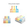 652F 3 in Multiple out Quick Wiring Connector Universal Splitter Wiring Cable Push-in