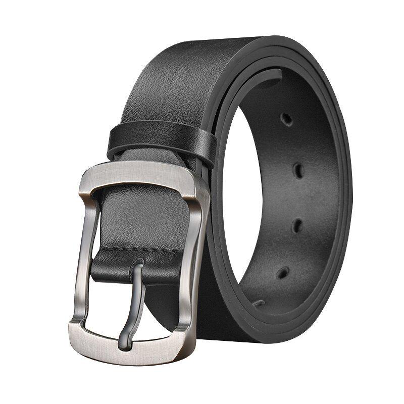 Men's Genuine Leather Vintage Pin Buckle Belt - Fashion Casual Waist Belt for Jeans