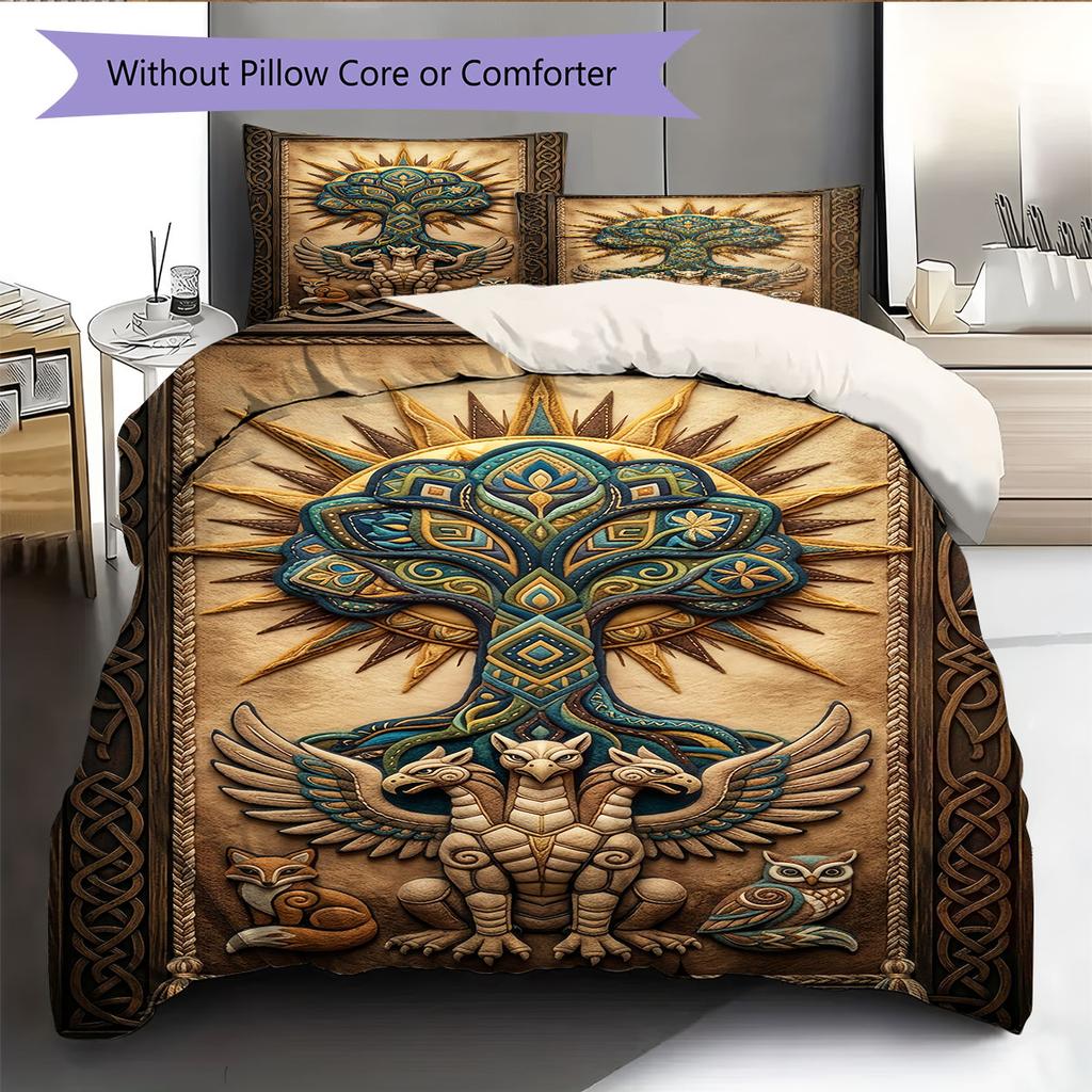 Gentle Calm Bedding Quilt Set Quilt Cover Pillowcase Home Decoration Birthday Gift (1 * Duvet Cover + 2 * Pillowcase, Without Core)