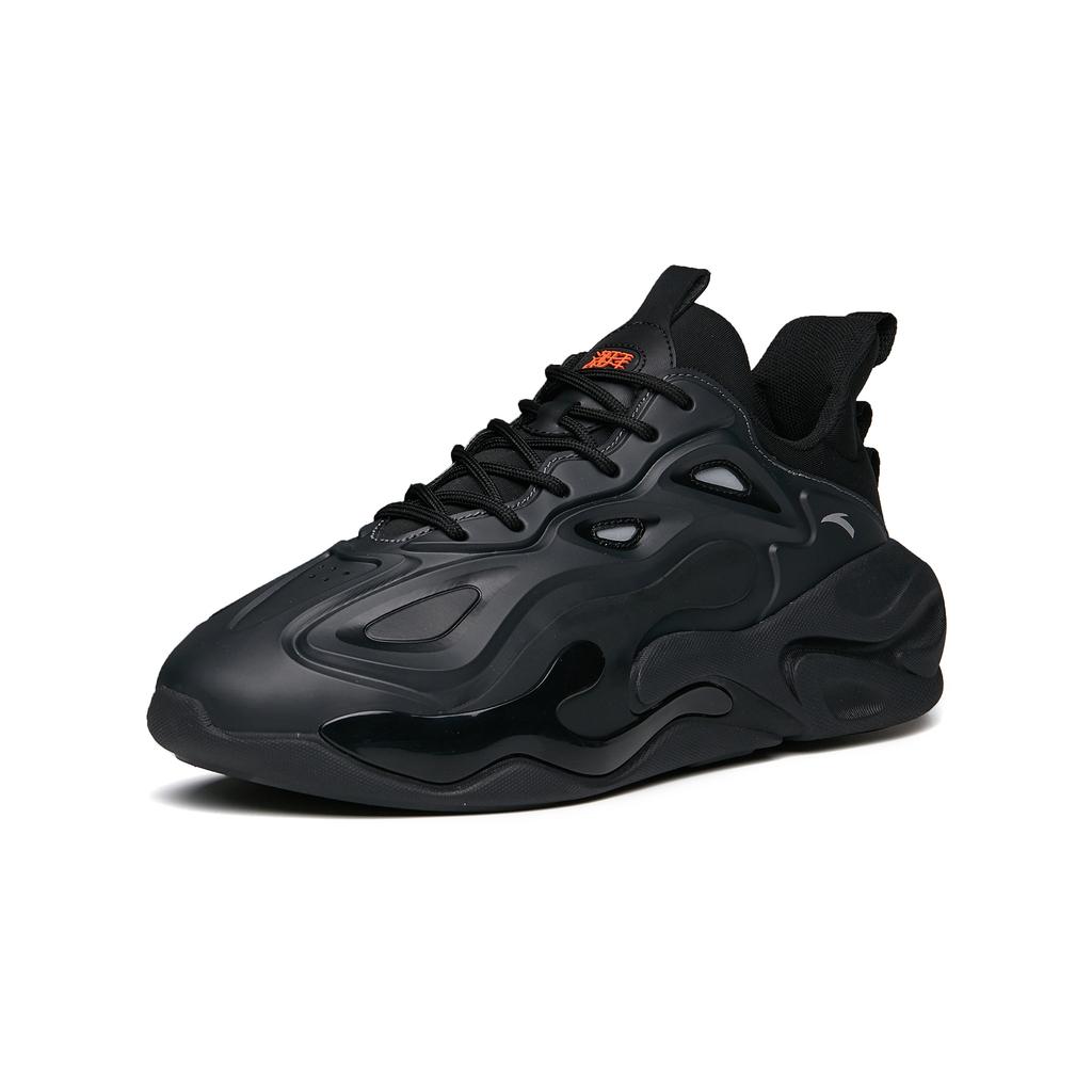 Anta Chao Worship 2.0 Cushioning Slip Resistant Abrasion Resistant Low top Sports Casual Shoes Men's Black Gray 112218840-2