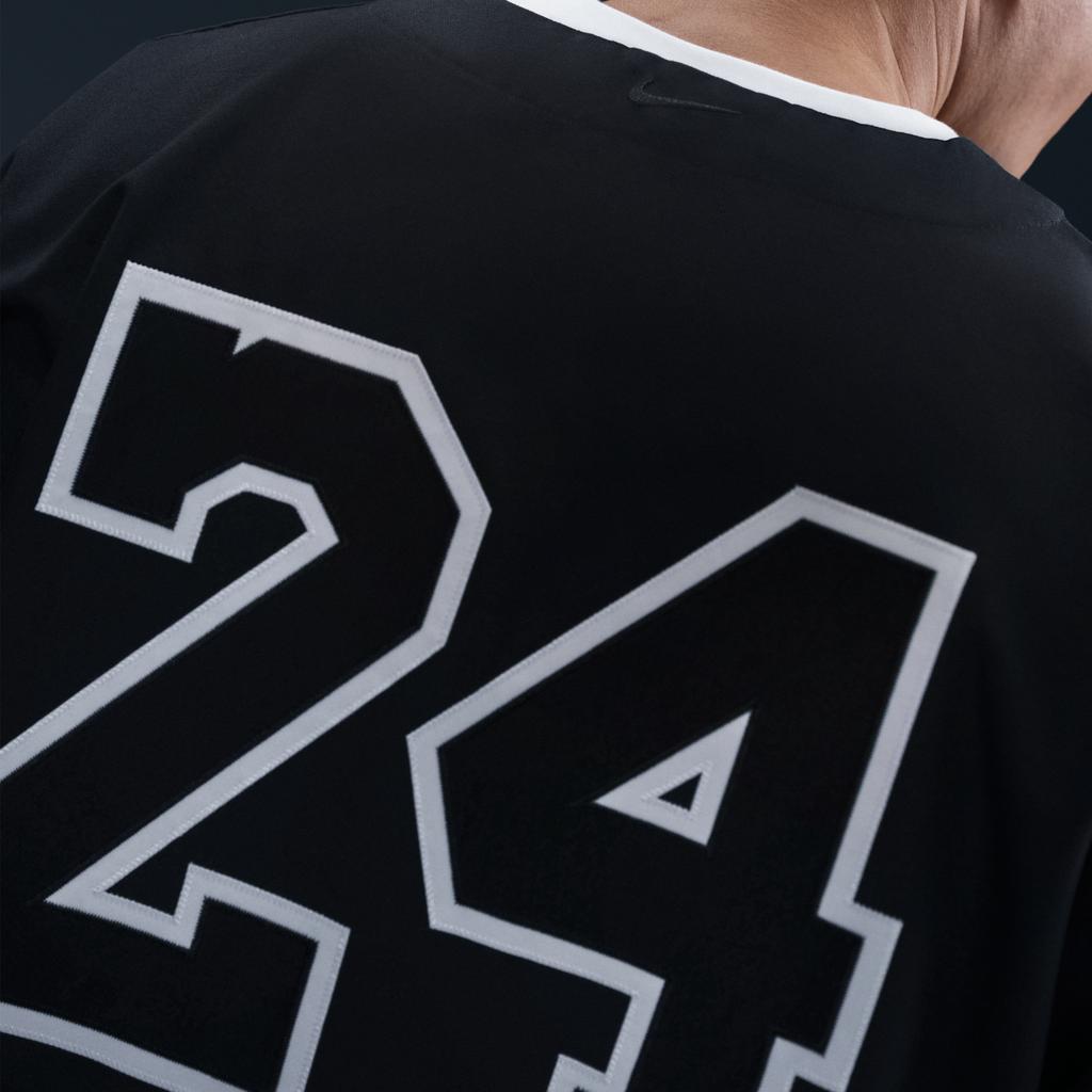 Nike Kobe Bryant Baseball Jersey (Asia Sizing) Black Men Streetwear IB0008-010