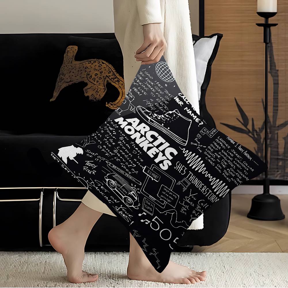 A-Arctic M-Monkeys Rock Band Cushion Cover Car Throw Pillow Case For Sofa Car Christmas Gift 40X40Cm 45X45Cm