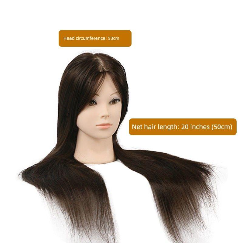 

Head Wig Mannequin Head Hairdressing Beauty Makeup Artist Hairstyle Hair Practice Head Mannequin Head Model Bracket Head up-Do Braided Hair Model 02G-4
