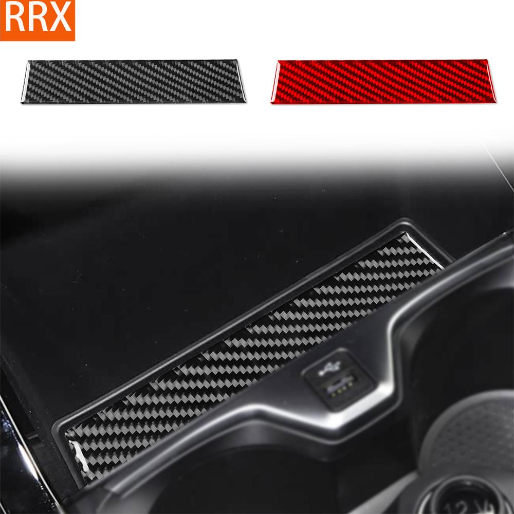 For BMW 1 2 Series F40 F44 2020-2024 Real Carbon Fiber Stickers Centre Console Storage Panel Car Accessories Interior Decorative