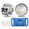 Flea Prevention Tag for Dogs Natural Ingredients Tick Repellent Tag Waterproof Collar Tag with 2 Refills Adjustable for Small Medium And Large Dogs