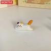 Ceramic Cute Cat Chopstick Holder Tableware Japanese Style Underglaze Restaurant Simple Oval Spoon Bracket Utensil for Kitchen