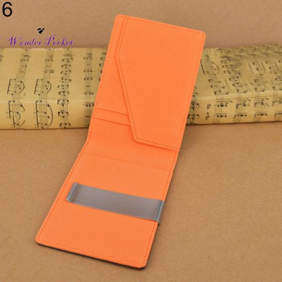 

Мужской зажим для денег из искусственной кожи, тонкий кошелек с держателем для хранения кредитных карт, кошелек