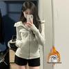 Women's Winter Fleece Lined Slim Fit Hooded Jacket Cardigan 2025