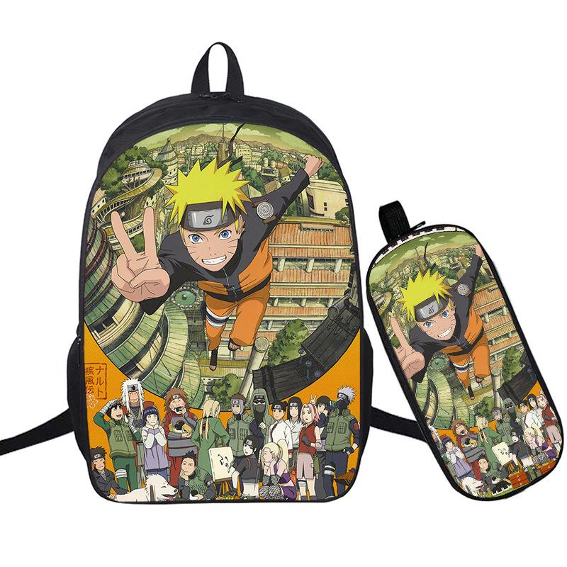 Riman 3D Digital Printing Backpack Two-piece Set Full-color Backpack Student Schoolbag