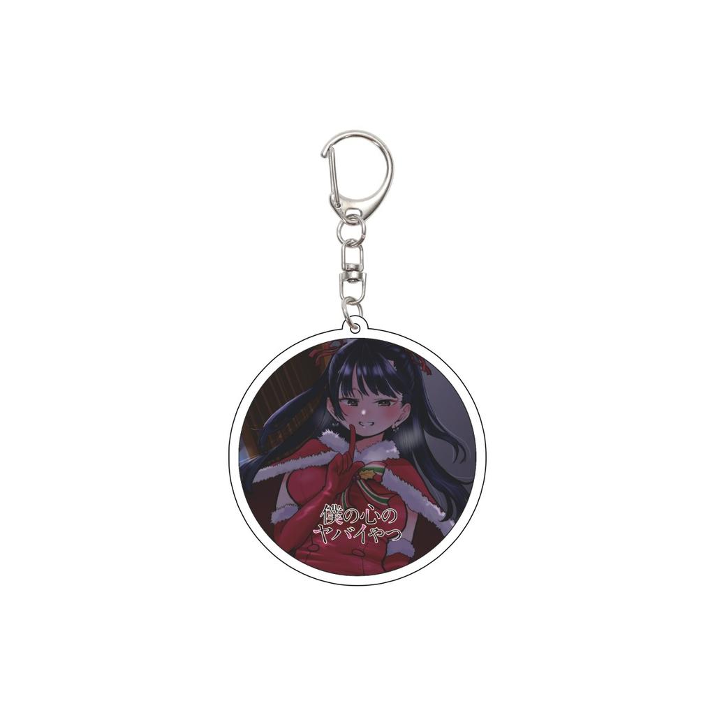 55MM Anime The Dangers In My Heart Keychain Yamada Anna/Yamada Anna  Key Chain Acrylic Model Plate Christmas Gifts
