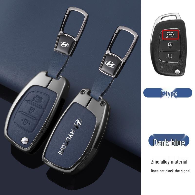 Key Cover Compatible with Beijing Hyundai Ix35, Elantra, Festa, Verna, Ix25, Santa Fe - Premium Men's Bag Case