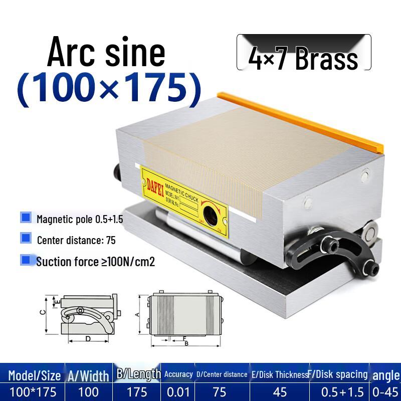 DAFEI Tilting Sine Magnetic Chuck