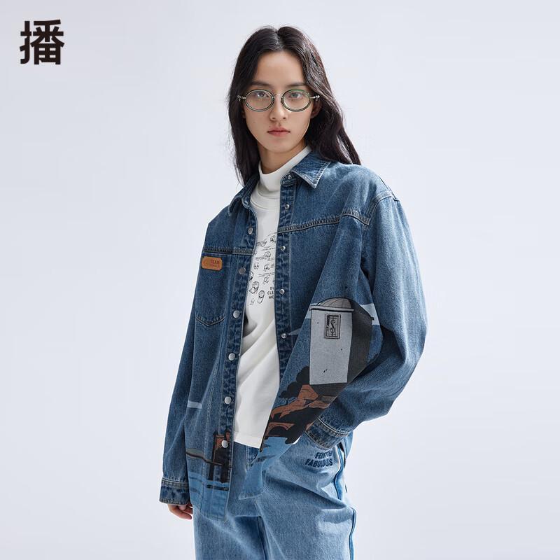 

Broadcast Disney Donald Duck Long Sleeve Denim Shirt M