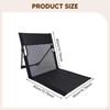 Beach Chair Portable Foldable Lounge Mat Floor with Backrest Outdoor Reclining Support Adults