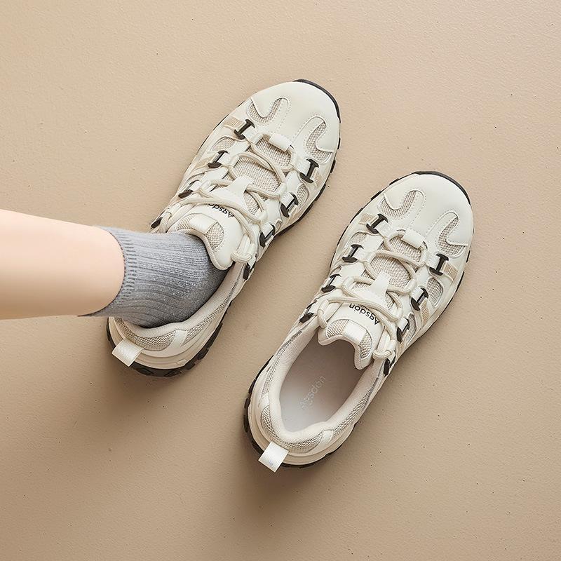 Augustine Outdoor Hiking Shoes Women's 2025 New Spring Hiking White Daddy Shoes Casual Running Sneakers