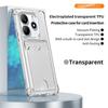 Galvanisiert Stoßfest Silikon Transparent Hülle Für Xiaomi Redmi Note 14S 12S 11S 14 5G 11 12 13 Pro Plus 14C 12T 11T 13T 14T Poco X5 M6 X6 C75 C65 Kartenabdeckung