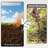 Handheld Soil Aerator 3-Spike Soil Loosening Tool Manual Mini Soil Aerator for Houseplants Small Flower Beds Vegetable Patches