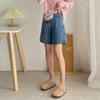 High-Waisted Korean-Style Women's Denim Shorts - Loose, Slimming, Mid-Length Wide-Leg Design for Summer