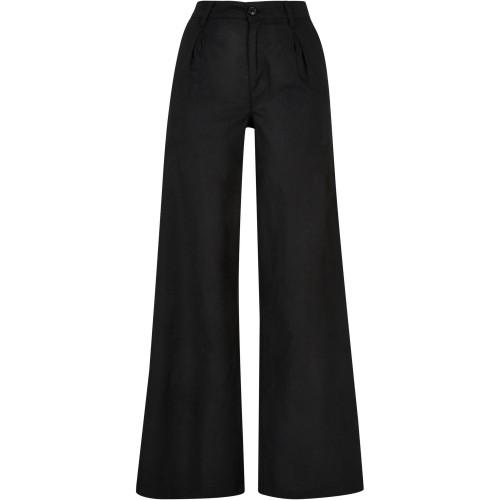 

Urban Classics Womens/Ladies Linen High Rise Wide Trousers
