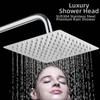 Round Pressurized Shower Nozzle Square Large Panel Showerhead Shower Heads High Pressure  Hotel