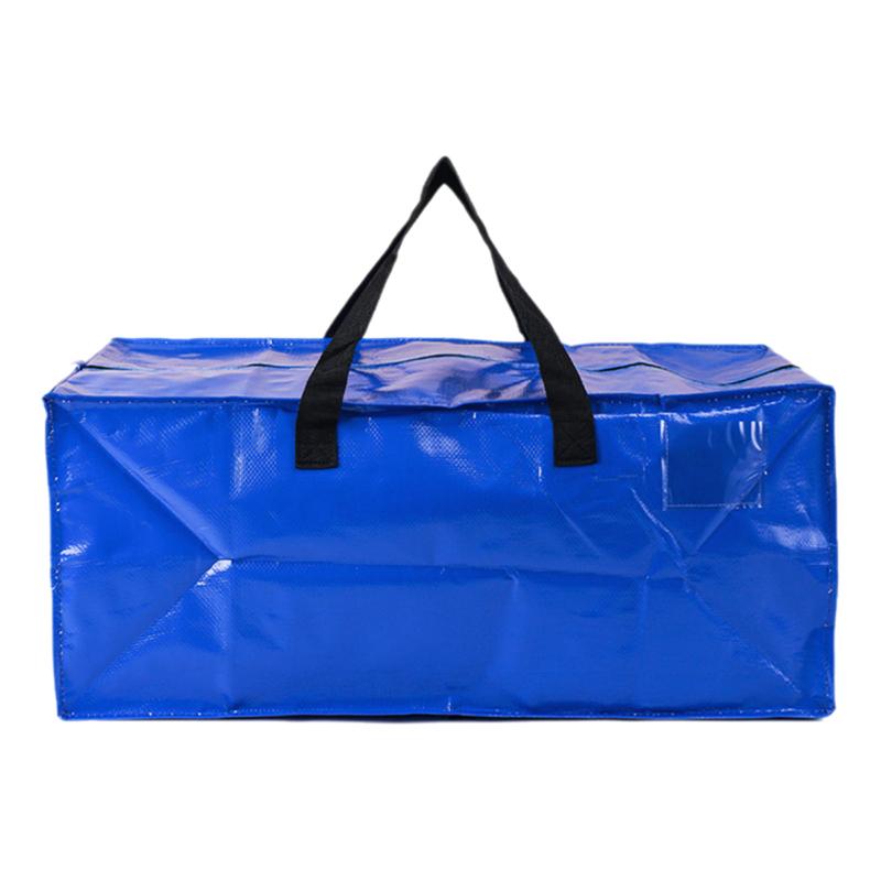 Luggage Moving Ziplock Bags Tote with Strong Handles& Backpack Straps, Storage Organizer Packing Supplies, Camping Totes Bag