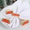 1-40PCS Christmas Restaurant Table Decor Durable Metal Holiday Accessories with Merry Christmas Design for Home Christmas Decor