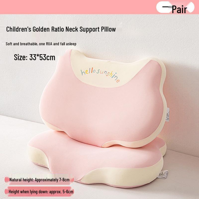 Children's Memory Foam Pillow: Neck Support & Sleep Aid for Ages 3-6, All-Season Comfort, Promotes Healthy Sleep