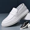 Men's Casual Shoes Are Simple and Fashionable, One-pedal Lazy Shoes, Trendy Versatile Foot Sets, White Shoes, Comfortable Driving Men's Shoes