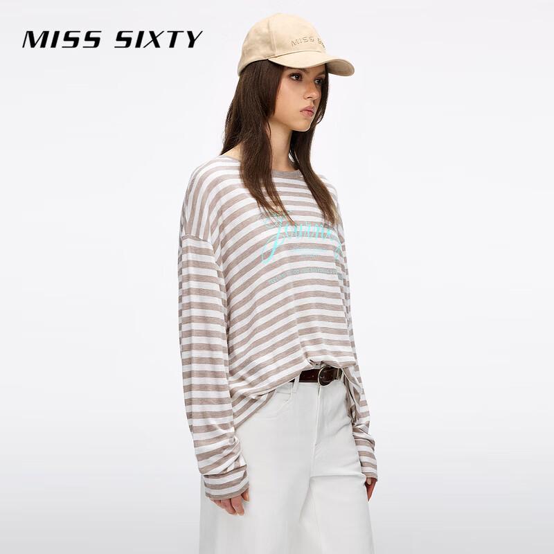 MISS SIXTY Women's Wool Blend Long Sleeve T-Shirt