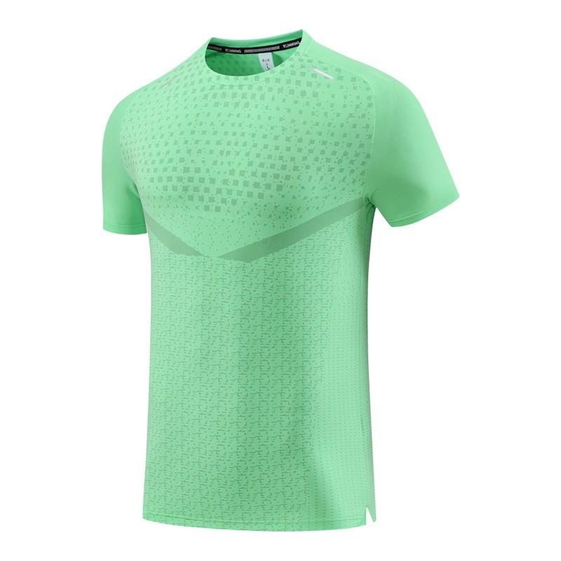 Summer running short-sleeved men's breathable quick-drying sports half-sleeved T-shirt marathon fitness training loose reflective top