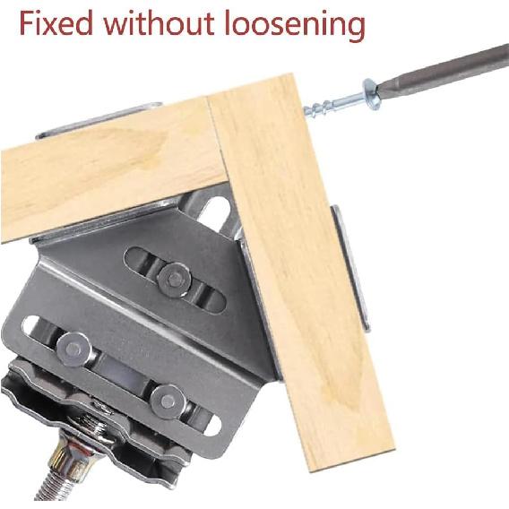 Quick Right Angle Fixing Clip BL-TL247, Multipurpose Stainless Steel 90 Degree Corner Clamp, Right Angle Clamp with Adjustable Swing Corner, For