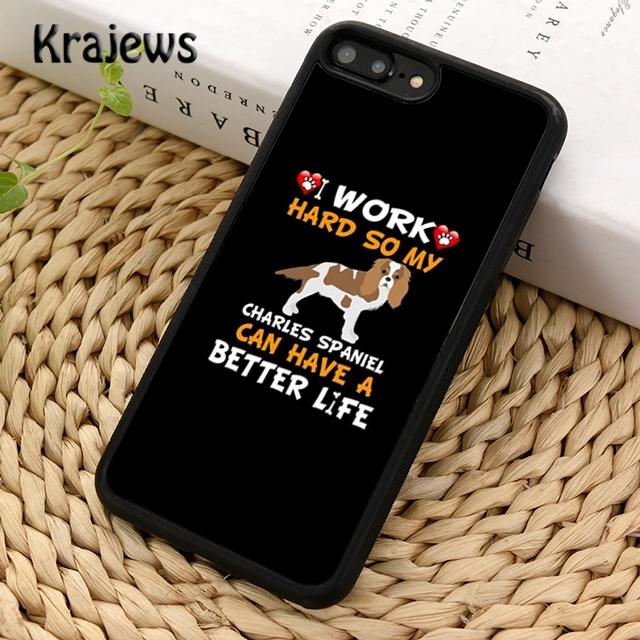 Krajews Cavalier King Charles Spaniel Dog Phone Case For iPhone 17 Air 16 15 14 plus 11 12 13 pro max coque Fundas