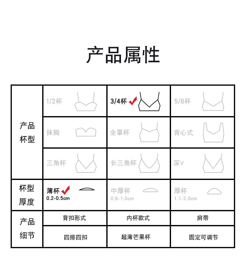 Big Chest Display, Small Lace Bra, 3D Memory Steel Ring Support, Side Retracted Accessory Breast, Anti Sagging