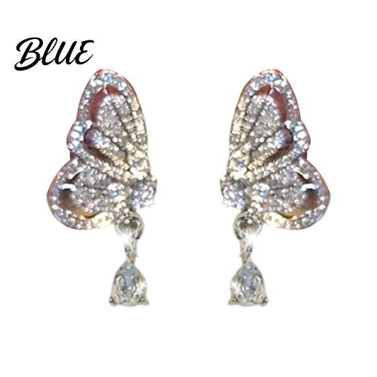Butterfly Earrings 1 Pair Drop Earrings Hollow Design Stud