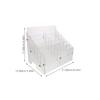 Multi-Compartment Acrylic Phone Organizer Desktop Storage Box Compact Portable Phone Cable Cord Organizer for Office and Meeting