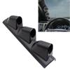 Universal 52mm Car Gauge Pod Universal Black/Carbon Three Hole Car Meters Holder A-Pillar Pod Triple Gauge Holder