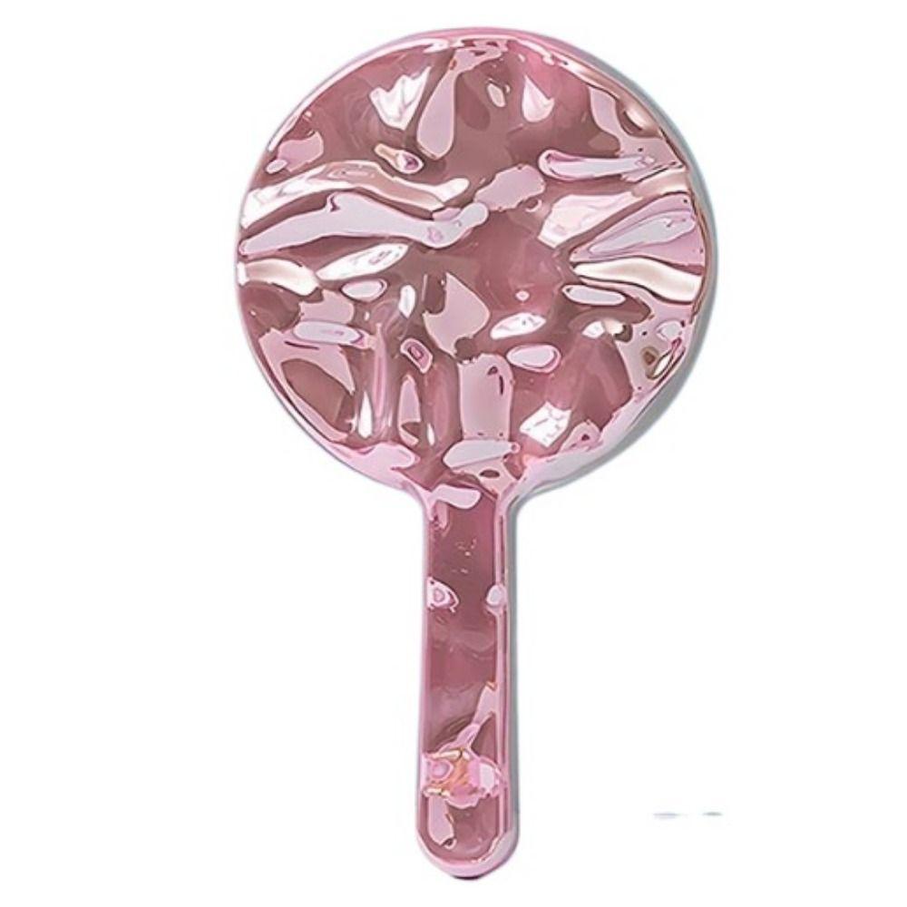 

High definition Water Ripple Makeup Mirror Clear Round Beauty Mirror Girls