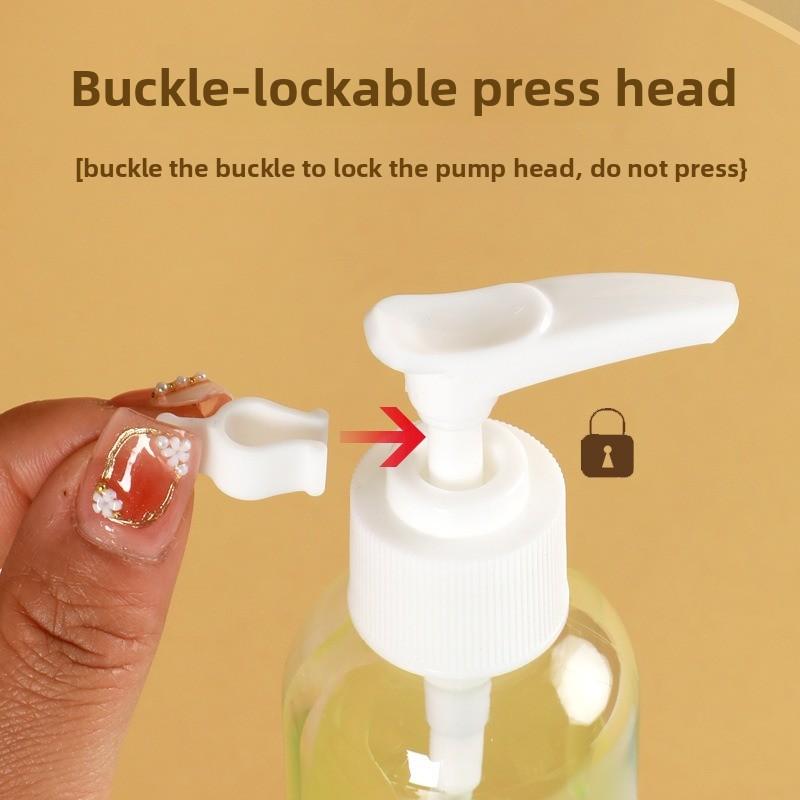 50/100/120/150/200/250/300/400ml Transparent Plastic Snap-on Pump Refillable Bottle Shampoo Portioning Travel Bottle