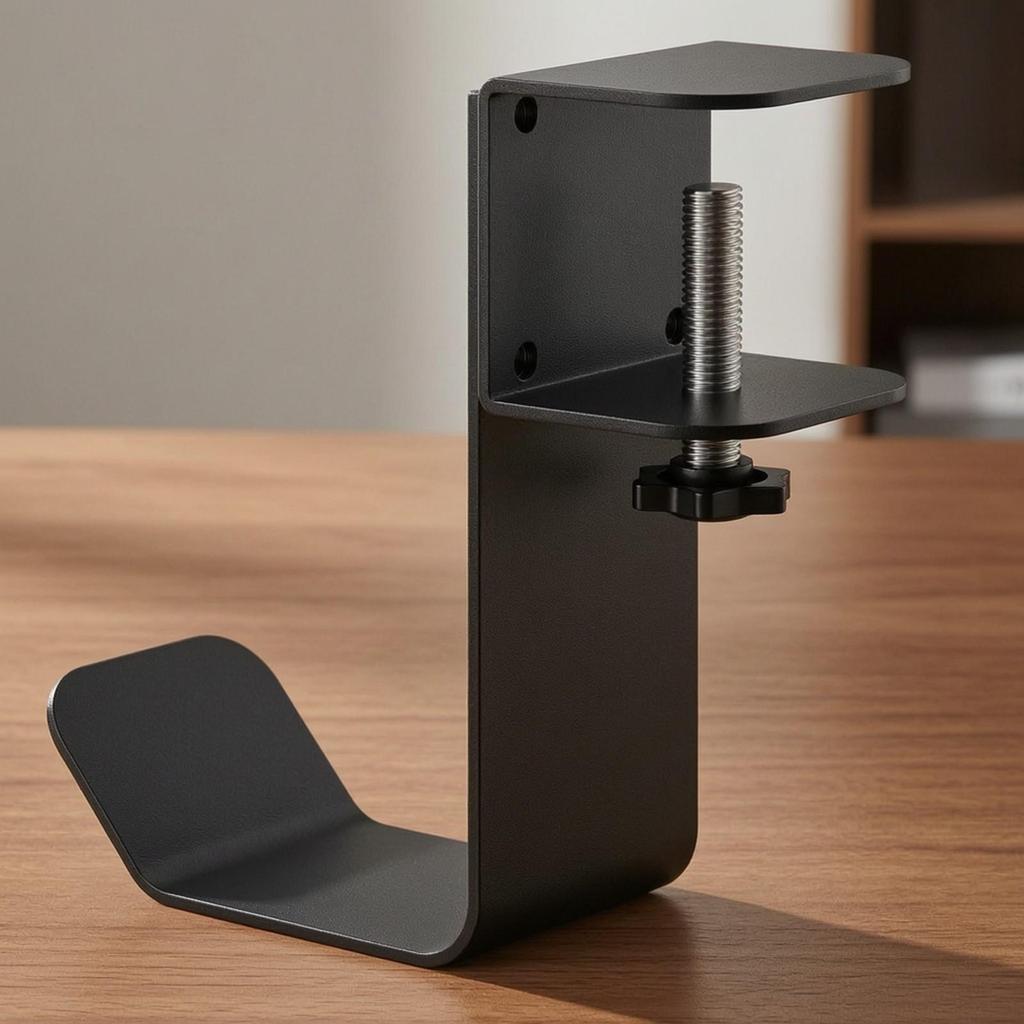 Cast-Iron Desk Hanger with Clamp Multi-Use Desktop Hanging