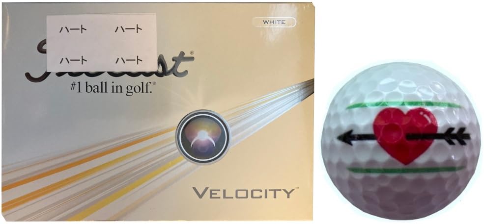 

[Hapiraky_Golf Line] Velocity Lined (White, 1 Dozen, Heart)