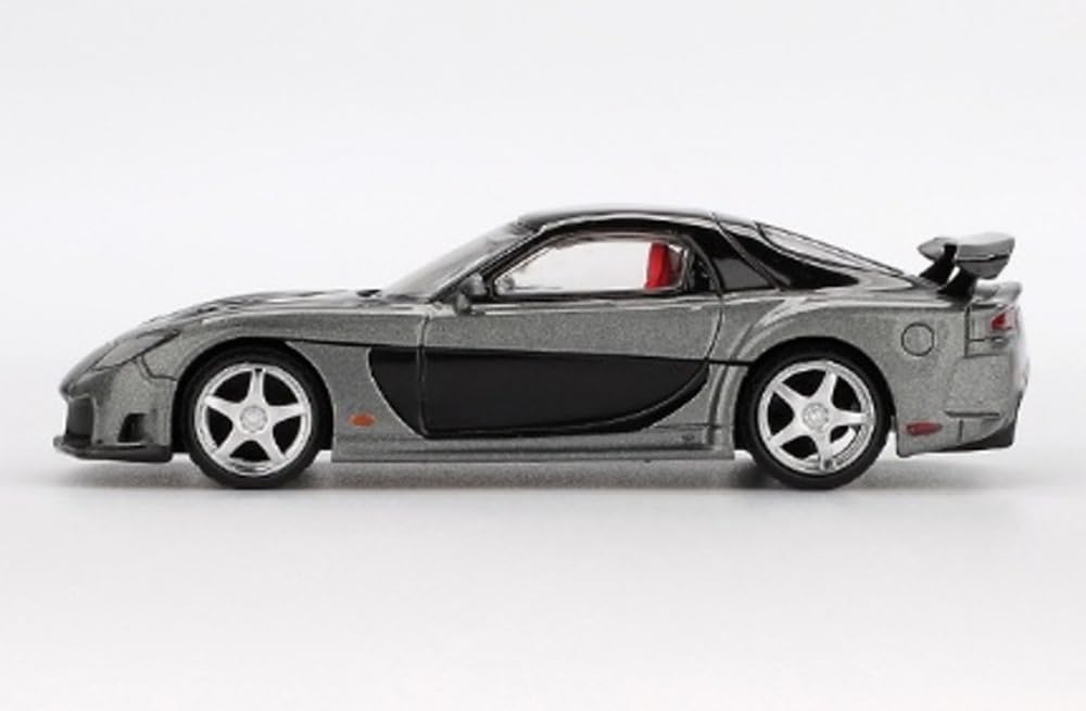 Sunrich MINI GT Scale Mazda VeilSide Fortune Grey Finished Model 1/64 RX-7 (Right-Hand Drive) MGT01057-R
