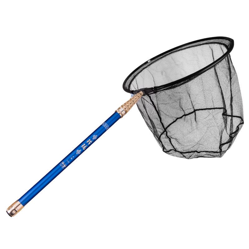 Teleskopowy Węglowy Podbierak 2.1m-2.4m: Ultra-Wytrzymały, Lekki do Wędkarstwa Muchowego Zawodniczego i na Duże Połowy